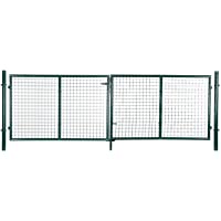 SONGMICS Puerta para jardín de Hierro 150 x 315 cm GGD300G